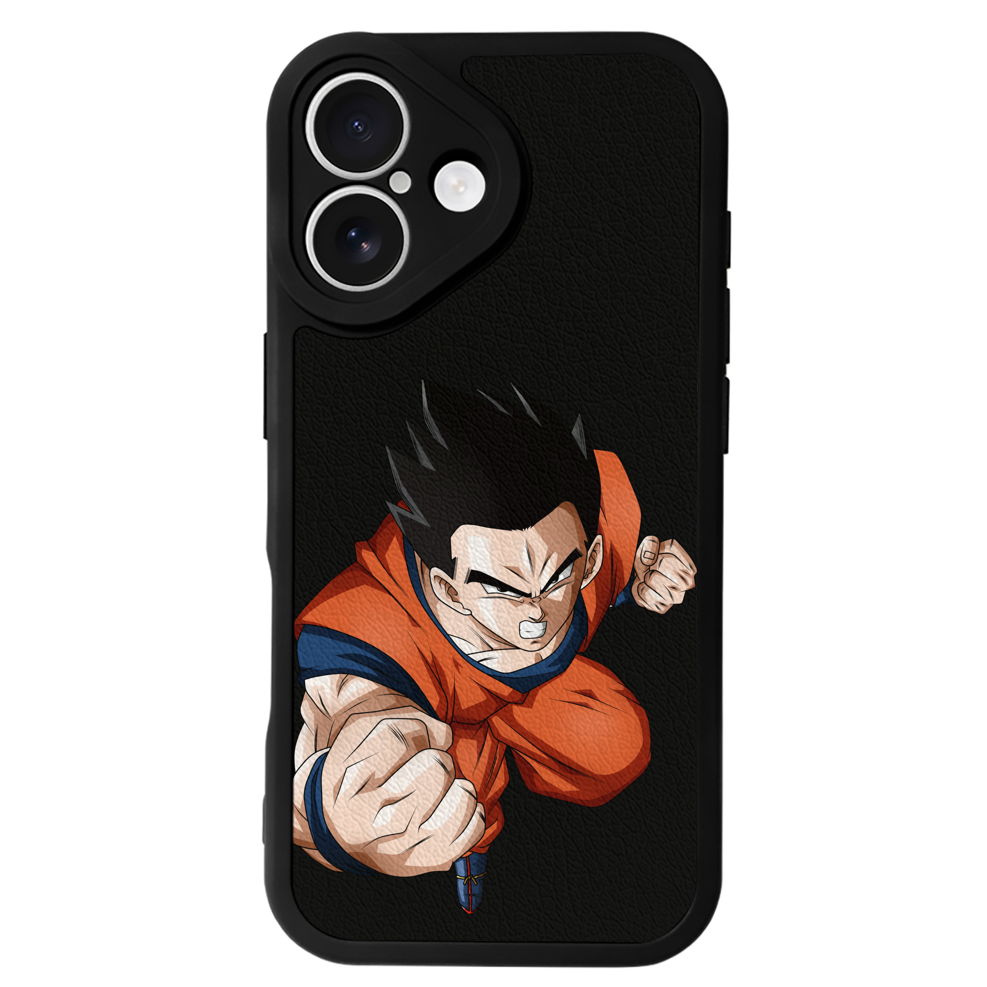 （画像用） ドラゴンボール 孫 悟飯（そんごはん）DRAGON BALL Son Gohan 【iPhone 16シリーズ対応】シリコンスマホケース（レザー調） 材質：シリコン